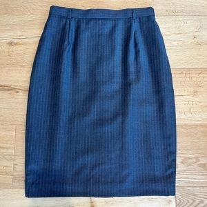 Vintage Escada pin stripe high waisted skirt